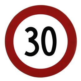 ROND AUTOCOLLANT 30 KM-H